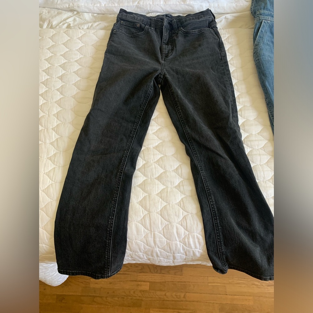 JCREW high rise crop black jeans. Size 26